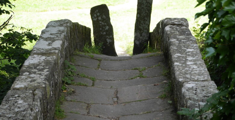 stone bridge with squeeze stile